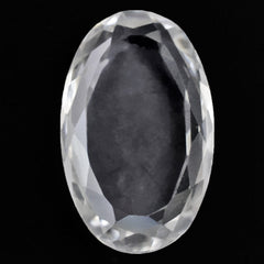 CRYSTAL BOTH SIDE TABLE CUT OVAL 24X15MM 18.51 Cts.