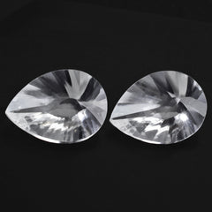 CRYSTAL CONCAVE BRIOLETTE PEAR (DES#14,15) 18X13MM 8.22 Cts.