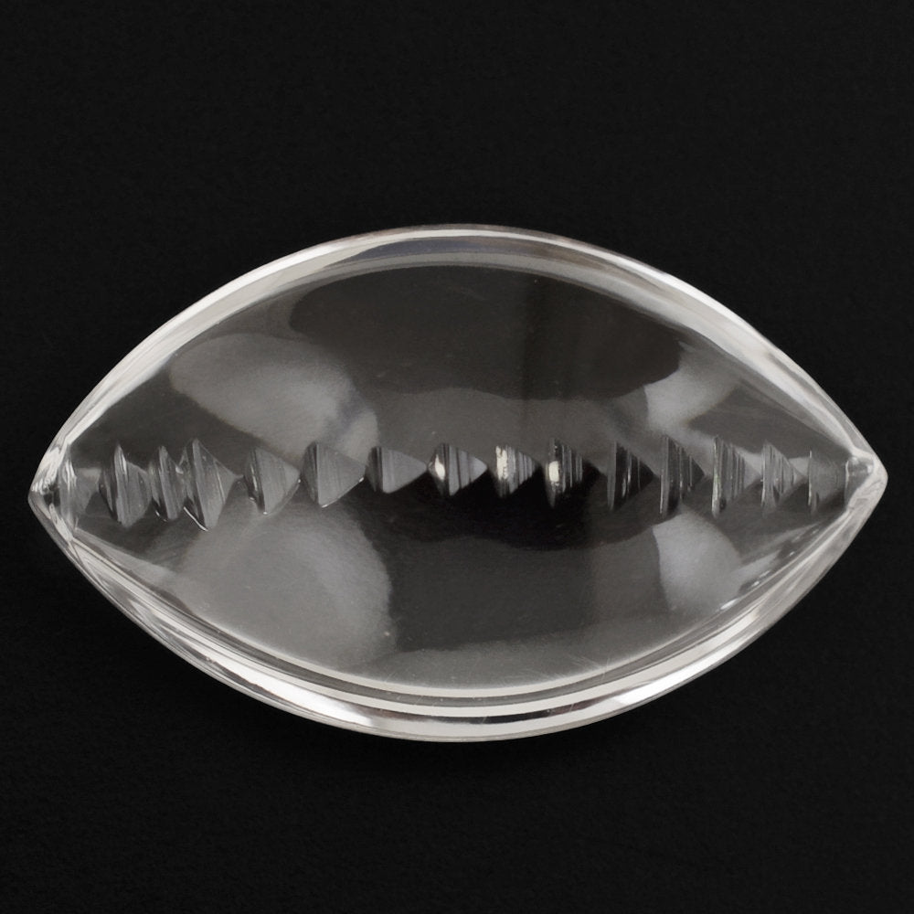 CRYSTAL BUFFTOP ZIP CUT BACK MARQUISE 20X12MM 9.89 Cts.