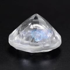 CRYSTAL CUT ROUND WITH (INSIDE SWISS BLUE TOPAZ CUT ROUND 1.50MM) 8MM 1.81 Cts.