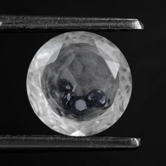 CRYSTAL CUT ROUND (WITH INSIDE BLACK SPINEL CUT ROUND 1.50MM) 8MM 1.62 Cts.
