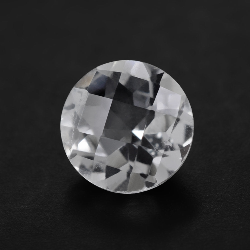 CRYSTAL CHECKER CUT ROUND 6MM 0.80 Cts.