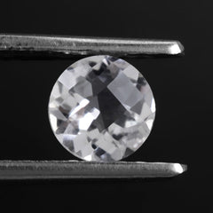 CRYSTAL CHECKER CUT ROUND 6MM 0.80 Cts.