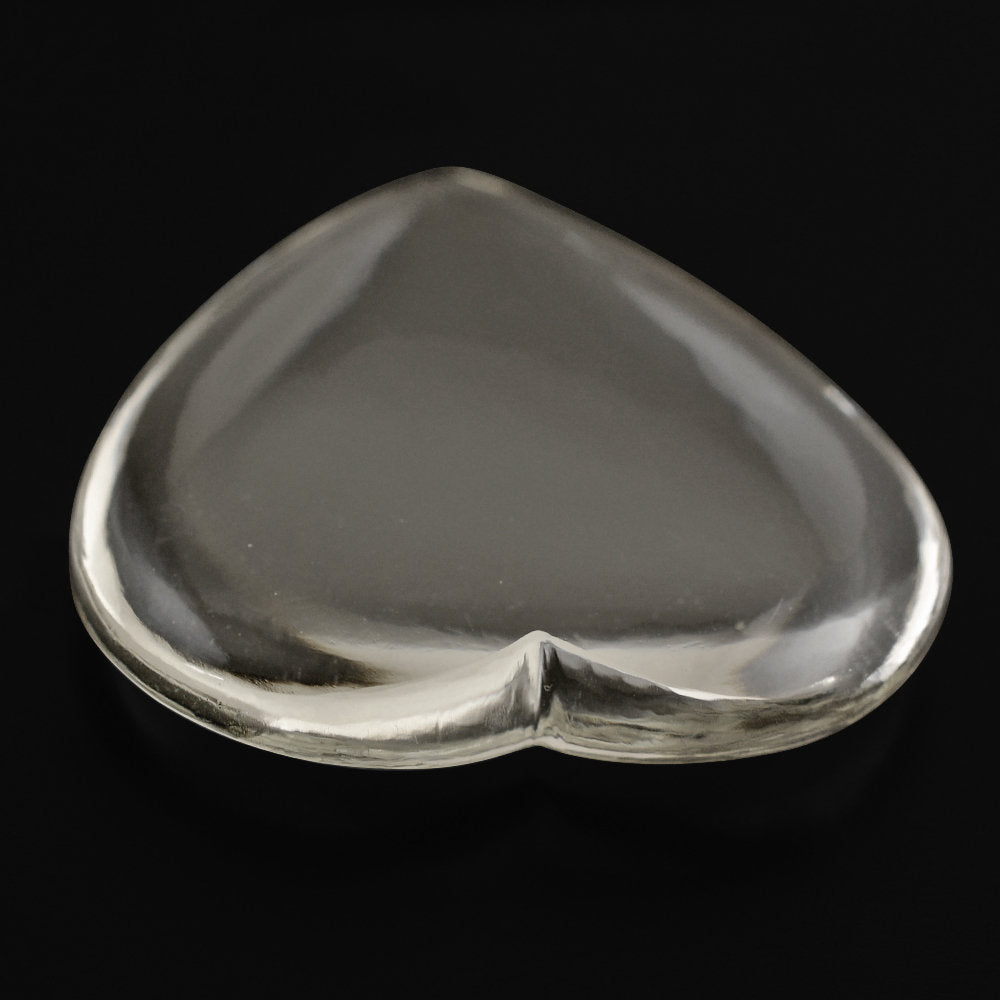 CRYSTAL LENTIL HEART 30MM 41.06 Cts.
