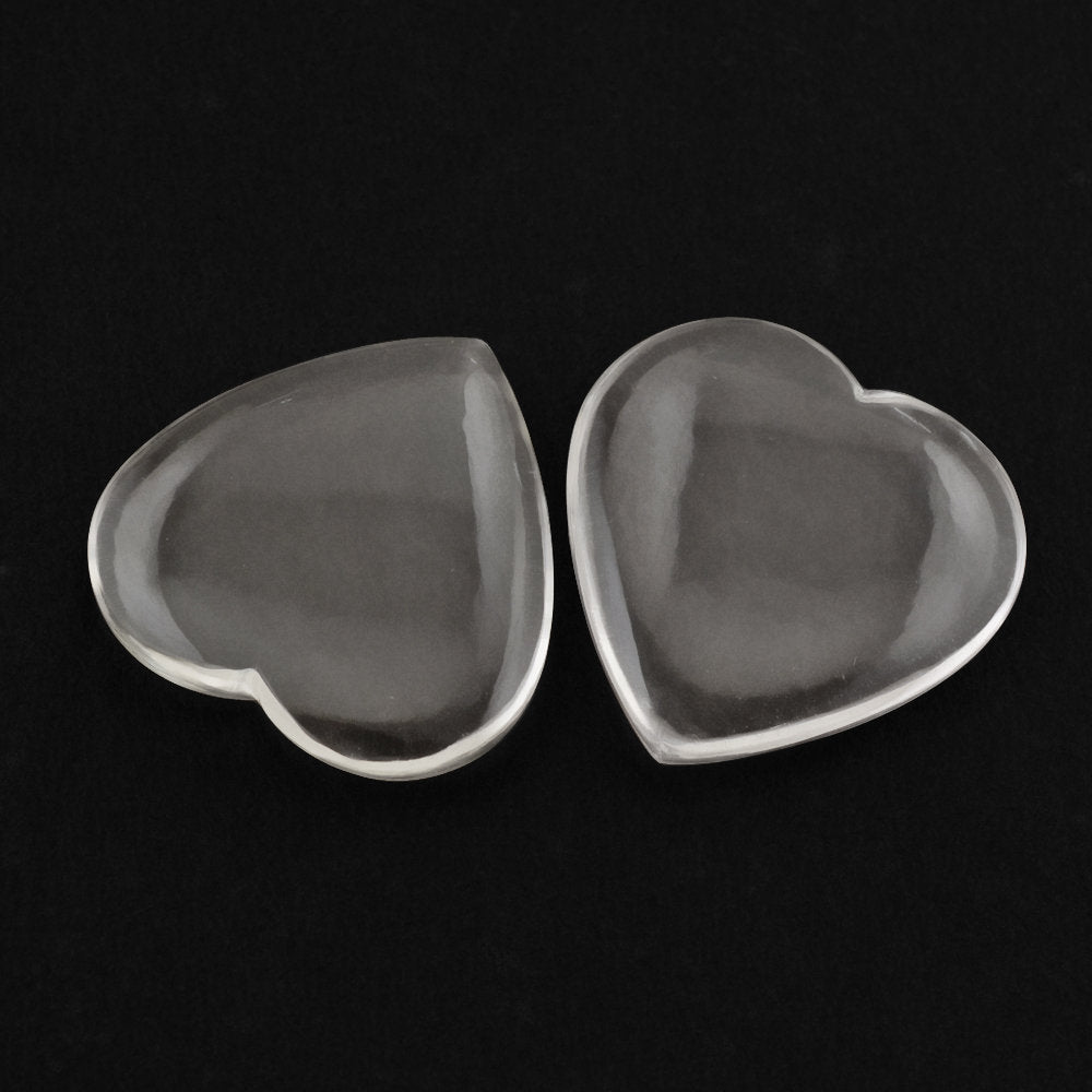 CRYSTAL LENTIL HEART 30MM 41.06 Cts.