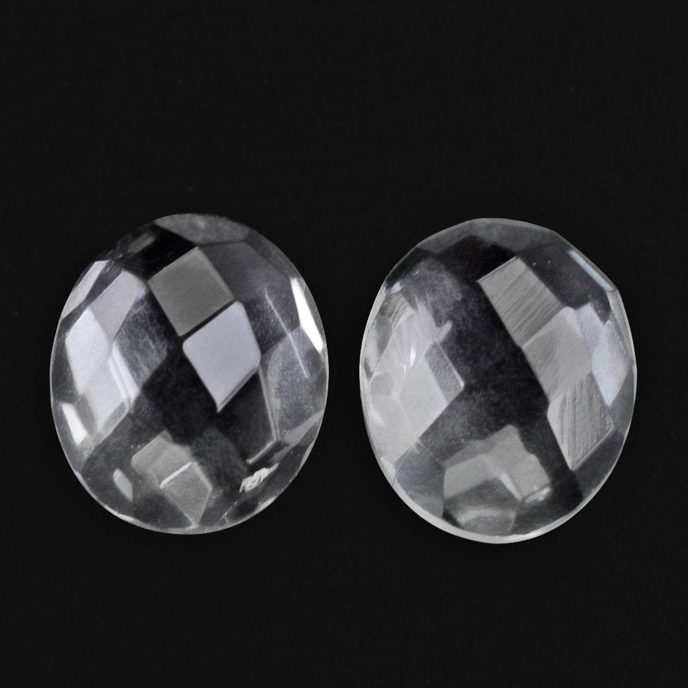CRYSTAL CHECKER OVAL CAB 6X5MM 0.46 Cts.