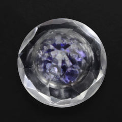 CRYSTAL CUT ROUND (WITH INSIDE IOLITE CUT ROUND 1.5MM) 8MM 1.86 Cts.