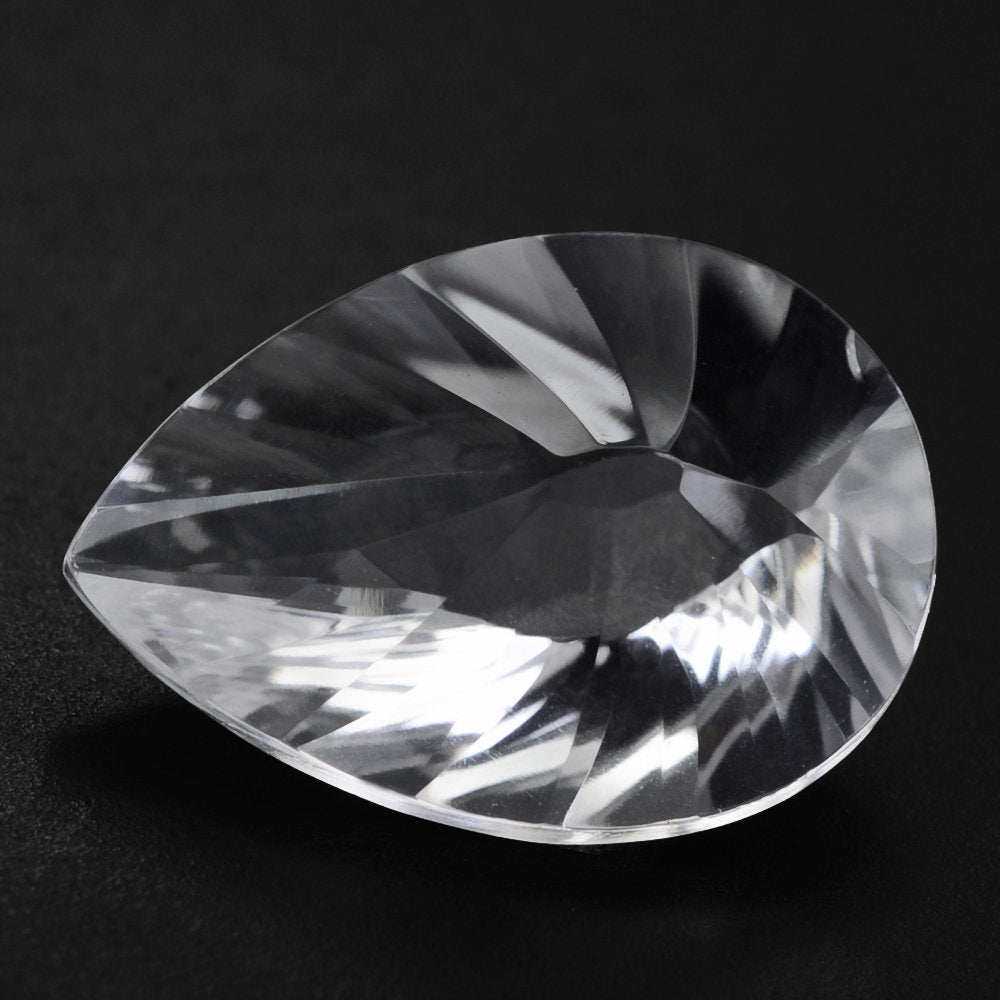 CRYSTAL CONCAVE BRIOLETTE PEAR 14X10MM 3.90 Cts.