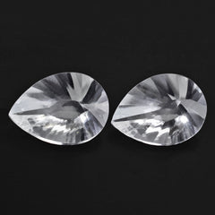 CRYSTAL CONCAVE BRIOLETTE PEAR 14X10MM 3.90 Cts.