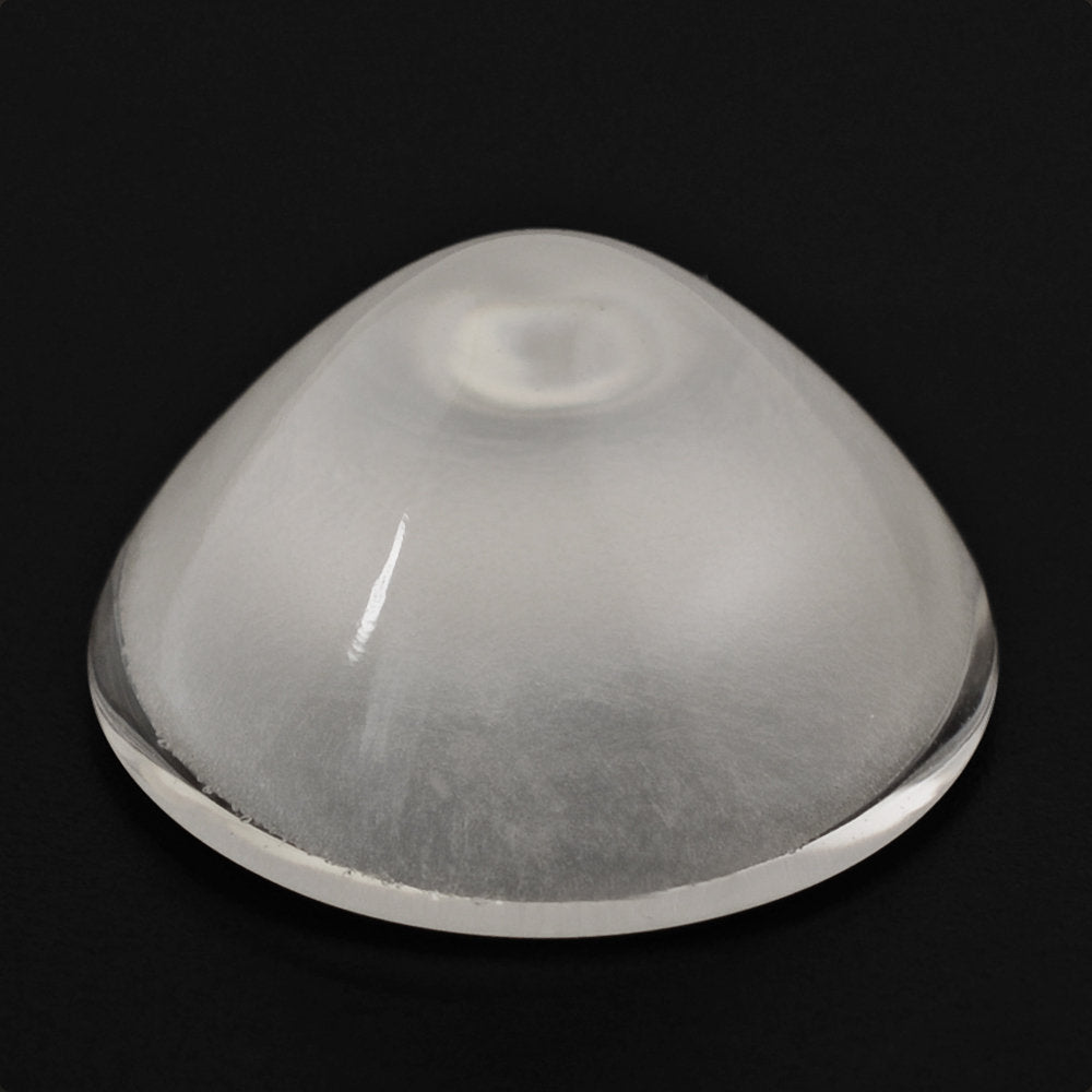 CRYSTAL ROUND CAB WITH HOLE AT BOTTOM 14MM 6.64 Cts.