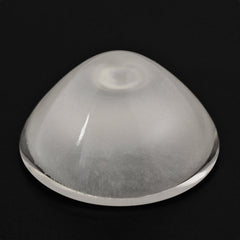 CRYSTAL ROUND CAB WITH HOLE AT BOTTOM 14MM 6.64 Cts.