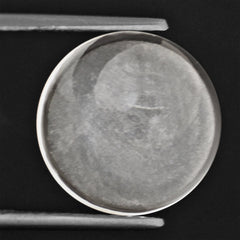 CRYSTAL ROUND CAB WITH HOLE AT BOTTOM 14MM 6.64 Cts.