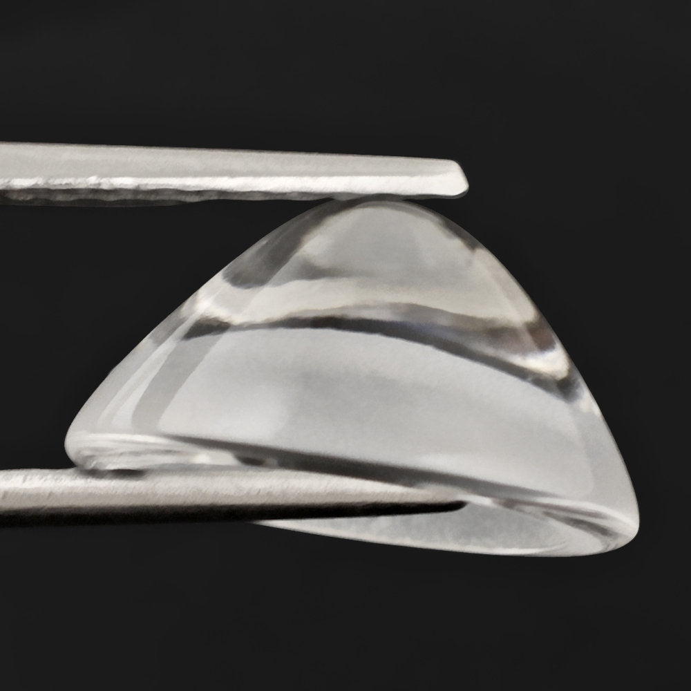 CRYSTAL ROUND CAB WITH HOLE AT BOTTOM 14MM 6.64 Cts.