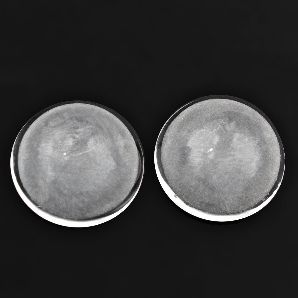 CRYSTAL ROUND CAB WITH HOLE AT BOTTOM 14MM 6.64 Cts.