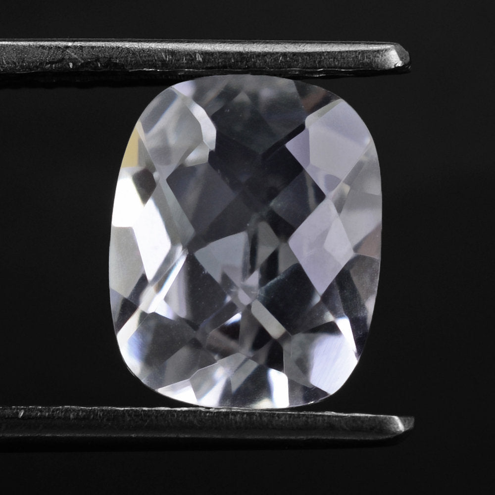 CRYSTAL CHECKER CUT CUSHION 10X8MM 2.57 Cts.