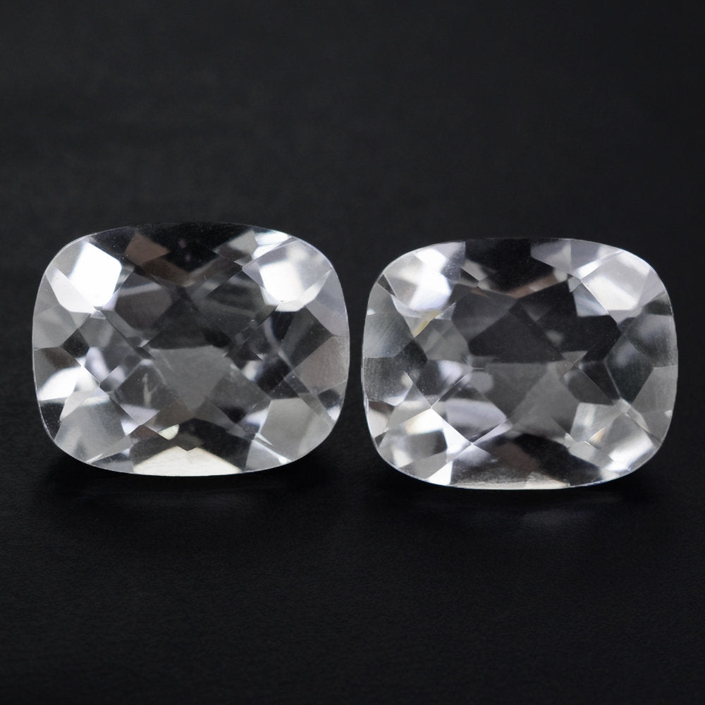 CRYSTAL CHECKER CUT CUSHION 10X8MM 2.57 Cts.