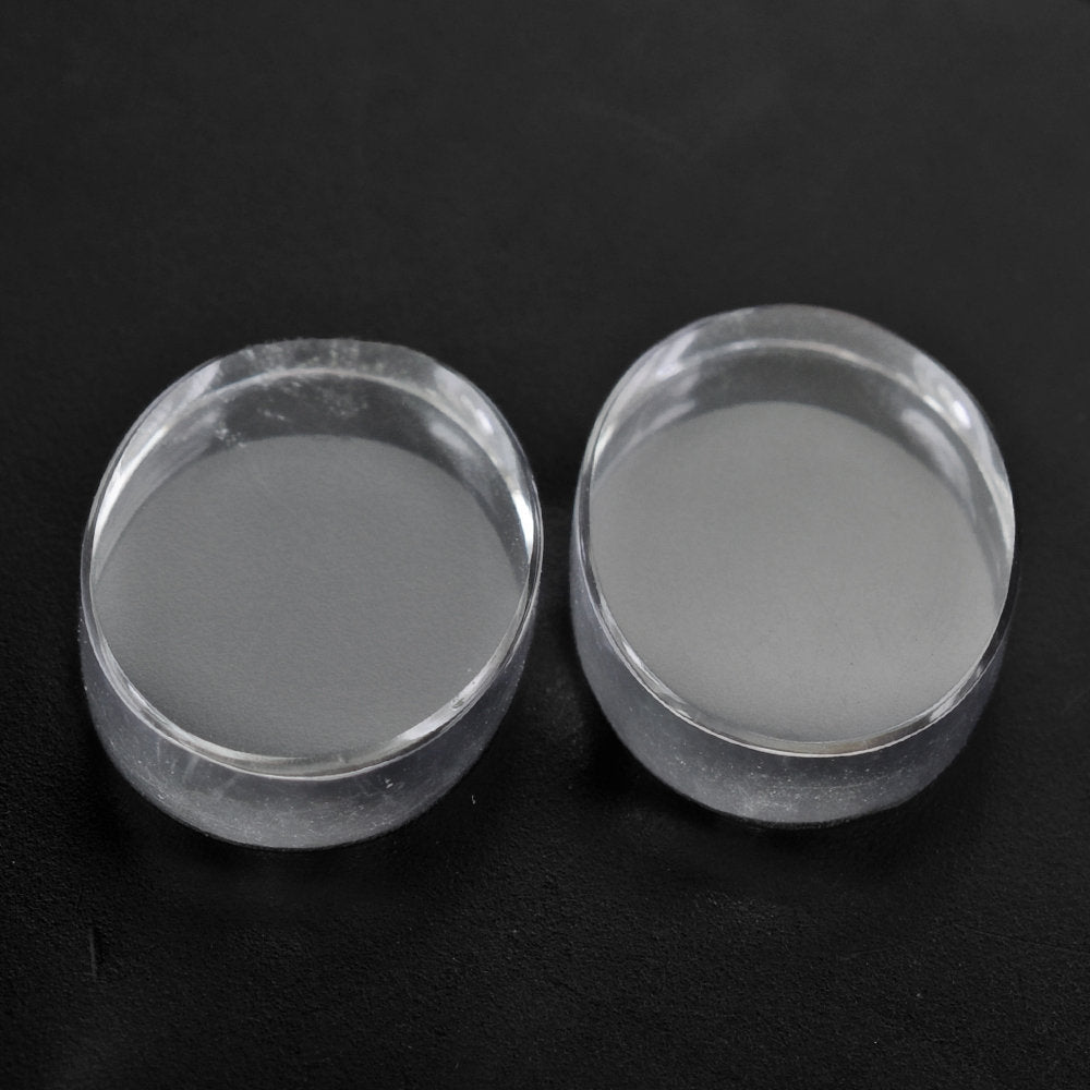 CRYSTAL OVAL PLATES 12X10MM 4.23 Cts.