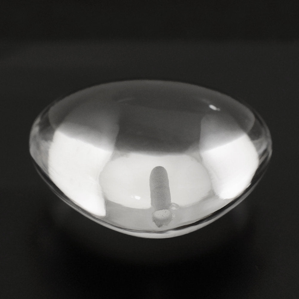 CRYSTAL LENTIL HEART (HALF DRILL) 20MM 27.33 Cts.