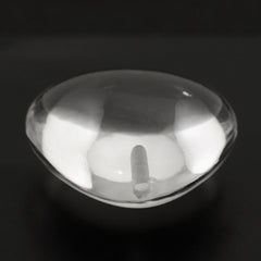 CRYSTAL LENTIL HEART (HALF DRILL) 20MM 27.33 Cts.