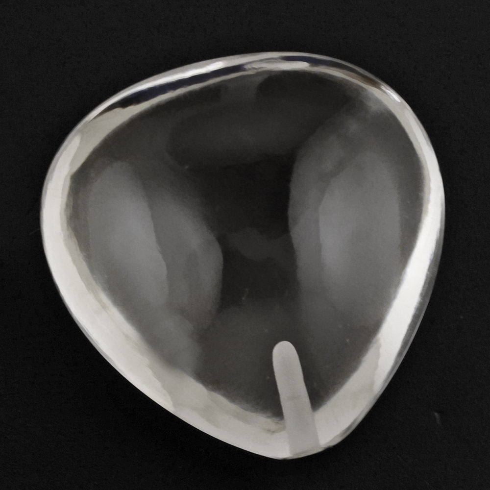 CRYSTAL LENTIL HEART (HALF DRILL) 20MM 27.33 Cts.