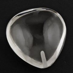 CRYSTAL LENTIL HEART (HALF DRILL) 20MM 27.33 Cts.