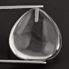 CRYSTAL LENTIL HEART (HALF DRILL) 20MM 27.33 Cts.