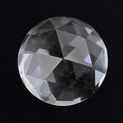 CRYSTAL ROSE CUT HIGH DOME ROUND CAB 10MM 4.28 Cts.