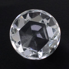 CRYSTAL ROSE CUT HIGH DOME ROUND CAB 10MM 4.28 Cts.