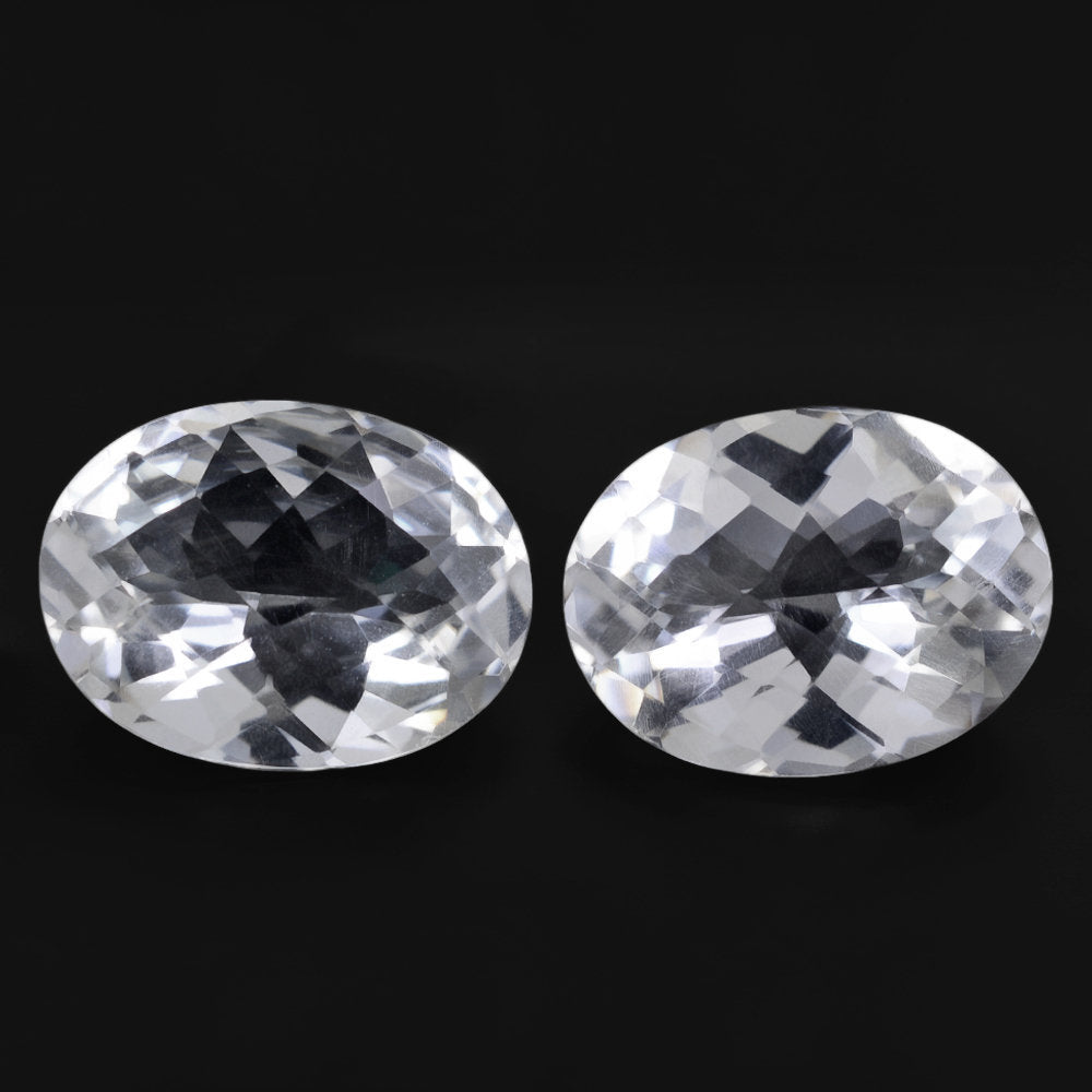 CRYSTAL CHECKER CUT OVAL 20X15MM 15.04 Cts.