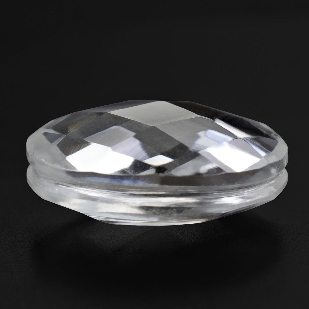 CRYSTAL BRIOLETTE OVAL WITH GROOVE IN GIRDLE 14X10MM 6.39 Cts.
