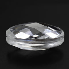 CRYSTAL BRIOLETTE OVAL WITH GROOVE IN GIRDLE 14X10MM 6.39 Cts.