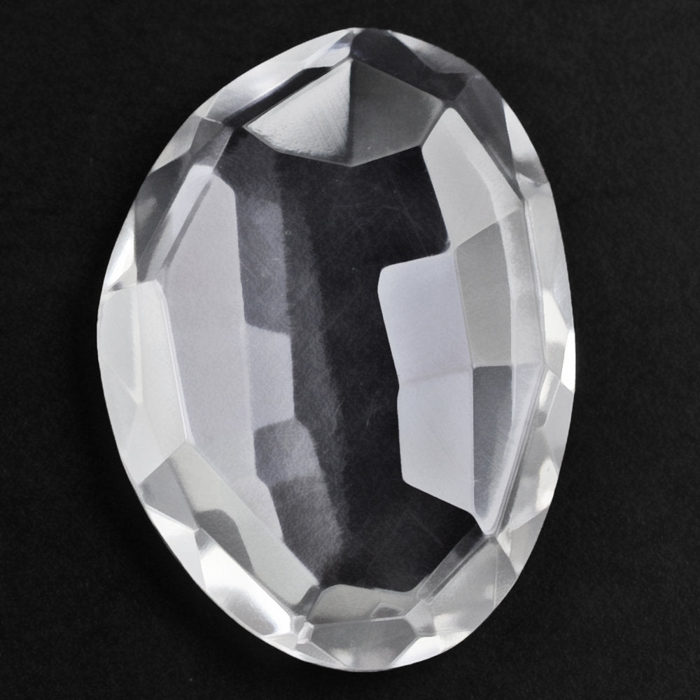 CRYSTAL IRREGULAR CUT OVAL 18X13MM 7.14 Cts.