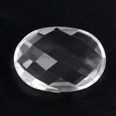 CRYSTAL CHECKER OVAL CAB 18X13MM 6.67 Cts.