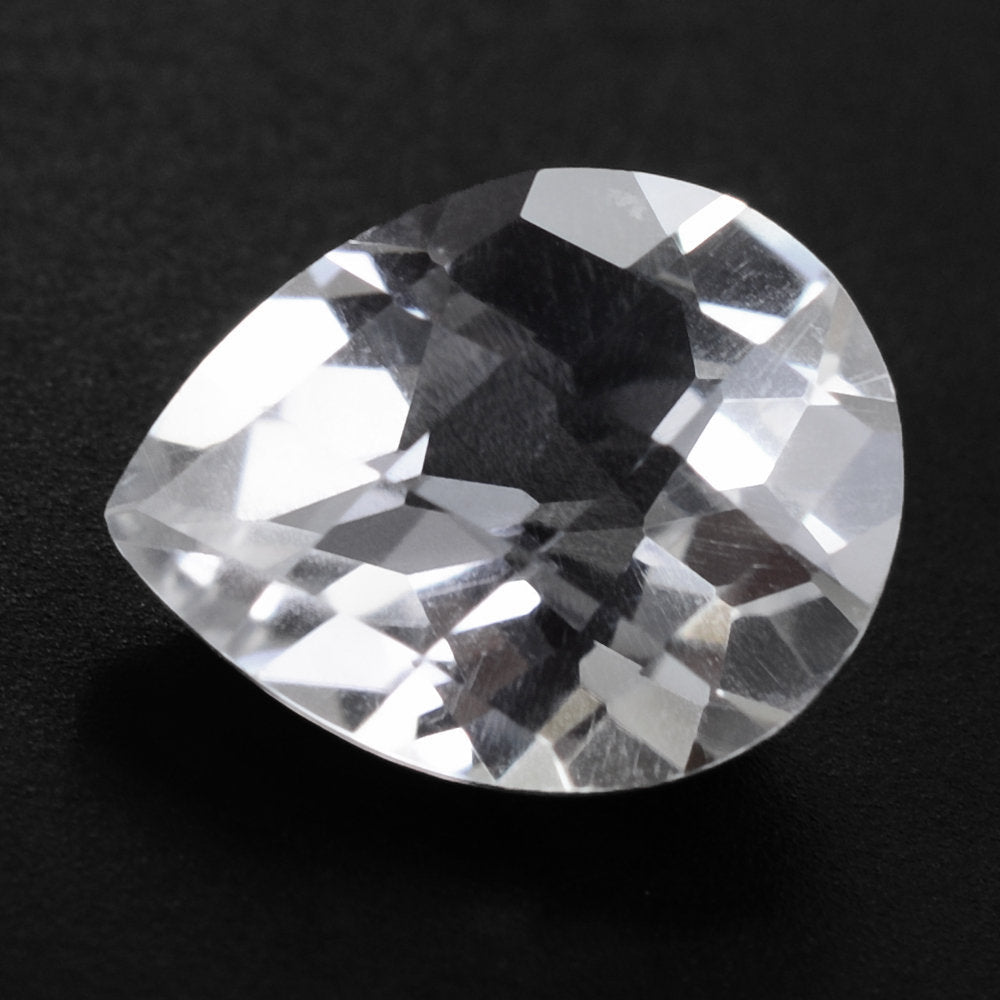 CRYSTAL CHECKER CUT PEAR 10X8MM 2.05 Cts.