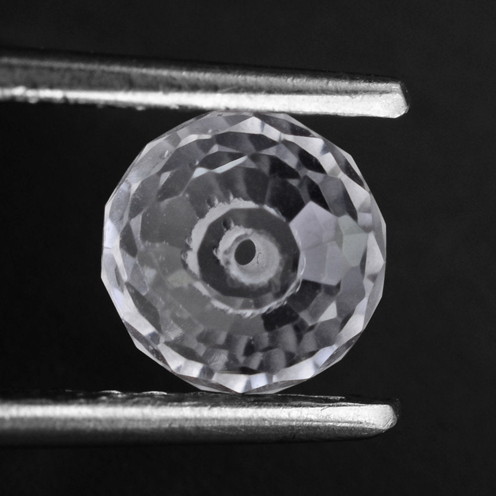 CRYSTAL FACETED ROUNDEL (FULL DRIL) 6.50MM 1.65 Cts.