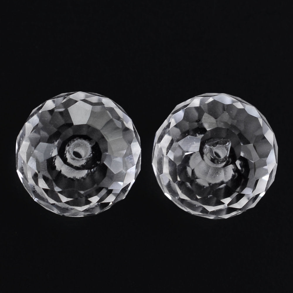 CRYSTAL FACETED ROUNDEL (FULL DRIL) 6.50MM 1.65 Cts.