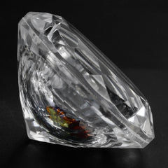 CRYSTAL CUT ROUND WITH MIX SEMI PRECIOUS STONE INSIDE 20MM 22.64 Cts.