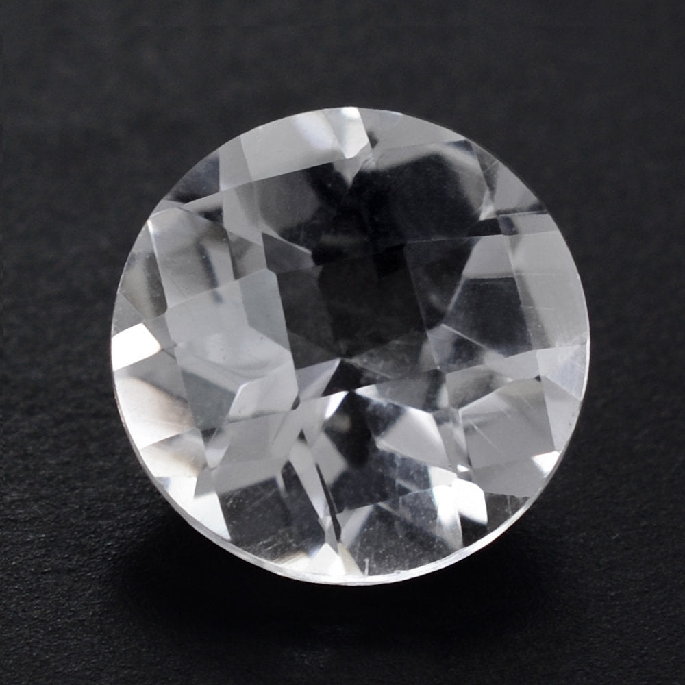 CRYSTAL CHECKER CUT ROUND 8MM 1.60 Cts.