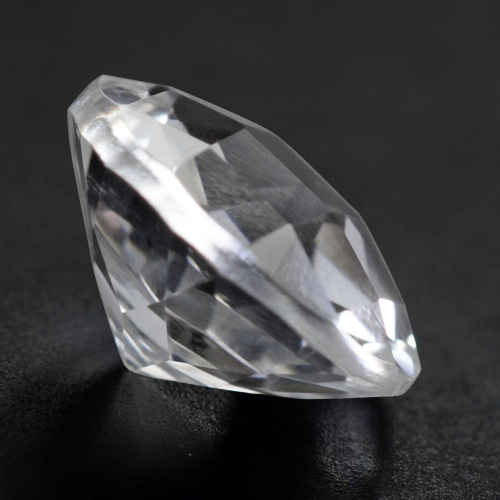 CRYSTAL CHECKER CUT ROUND 8MM 1.60 Cts.