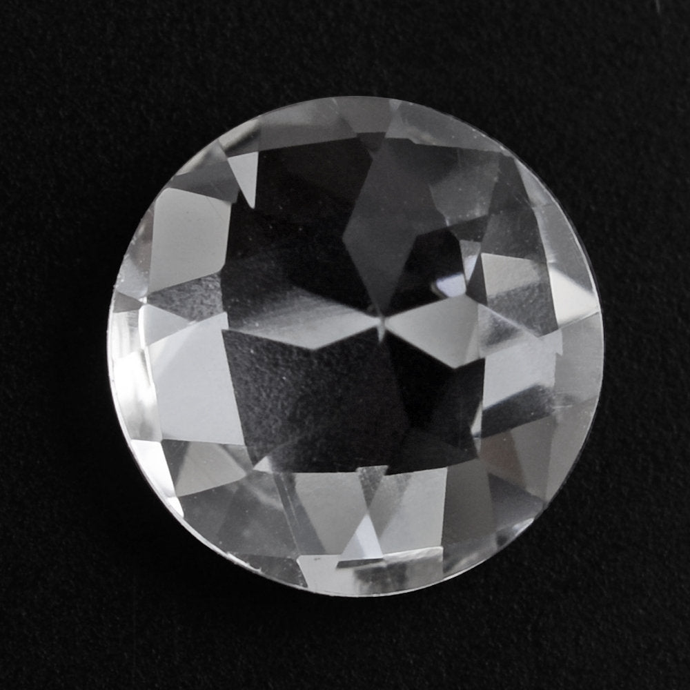 CRYSTAL CHECKER CUT ROUND 8MM 1.60 Cts.