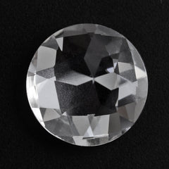 CRYSTAL CHECKER CUT ROUND 8MM 1.60 Cts.