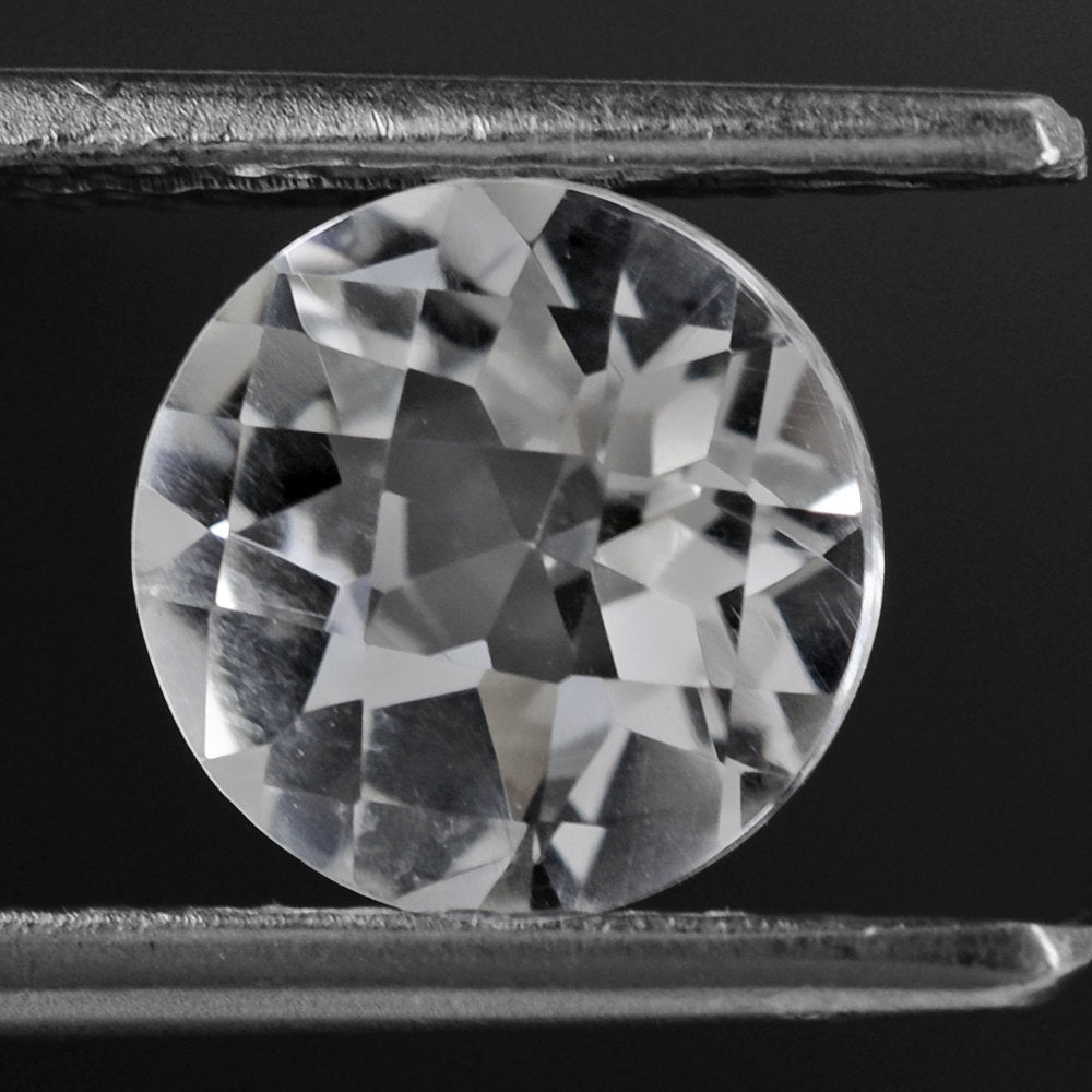 CRYSTAL CHECKER CUT ROUND 8MM 1.60 Cts.