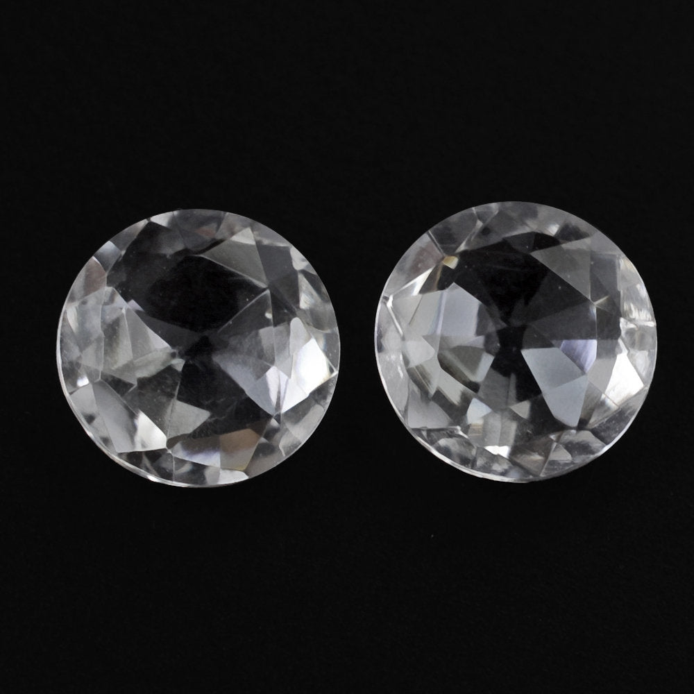 CRYSTAL ROSE CUT BRIOLETTE ROUND CAB 6MM 0.67 Cts.