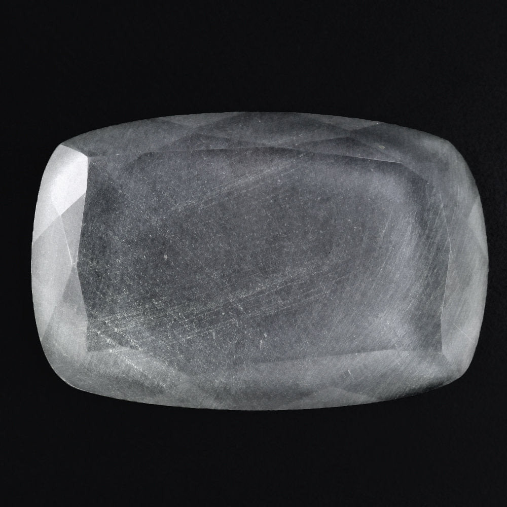 CRYSTAL CUT CUSHION WITH FROSTED BOTTOM 22X15MM 12.04 Cts.
