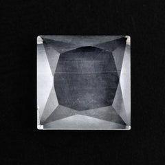 CRYSTAL TABLE CUT SQUARE FLAT WITH FROSTED BOTTOM 7MM 1.58 Cts.
