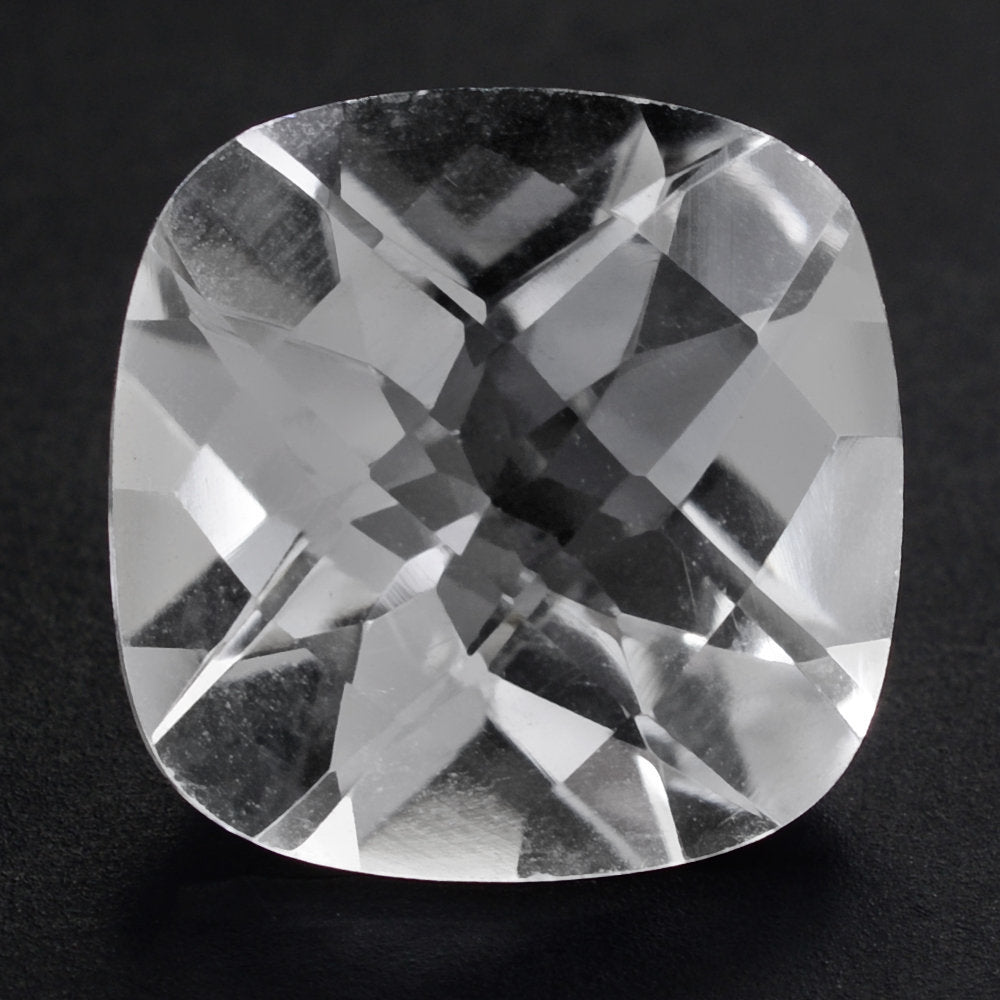 CRYSTAL CHECKER CUT CUSHION 12MM 6.09 Cts.