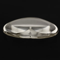 CRYSTAL LENTIL HEART (HALF DRILL) 35MM 66.53 Cts.