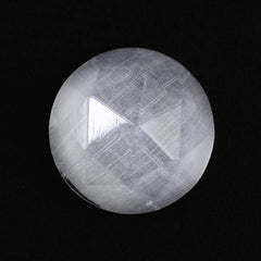 CRYSTAL ROSE CUT ROUND CAB WITH FROSTED BOTTOM 8MM 1.53 Cts.