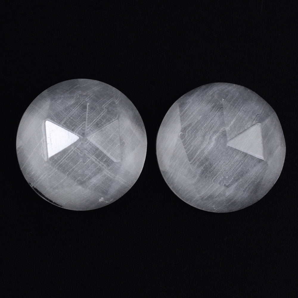 CRYSTAL ROSE CUT ROUND CAB WITH FROSTED BOTTOM 8MM 1.53 Cts.
