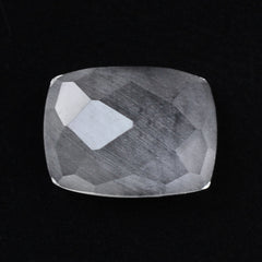 CRYSTAL CHECKER CUSHION CAB WITH FROSTED BOTTOM 8X6MM 1.39 Cts.